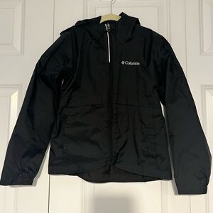 Kids Columbia fleece lined rain jacket